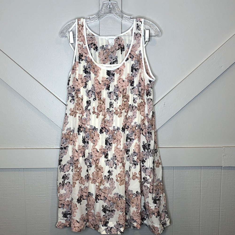 Club Monaco Silk Floral Sleeveless MIDI Dress & Slip Dress Fairycore cottage